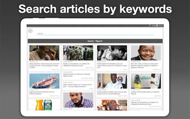 Nigeria Press android App screenshot 0